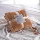 Домашняя теплая Одеяло двухсторонняя зимняя диван офис Клетчатое одеяло Портативный постельное белье, покрывало для детской комнаты