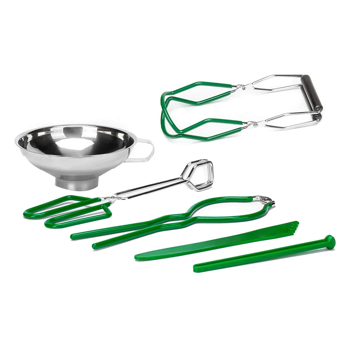 

6-Piece Canning Supplies Kit,Jar Lifter,Canning Funnel,Bubble Measurer,Lid Lifter,Canning Tongs,Kitchen Tool Set