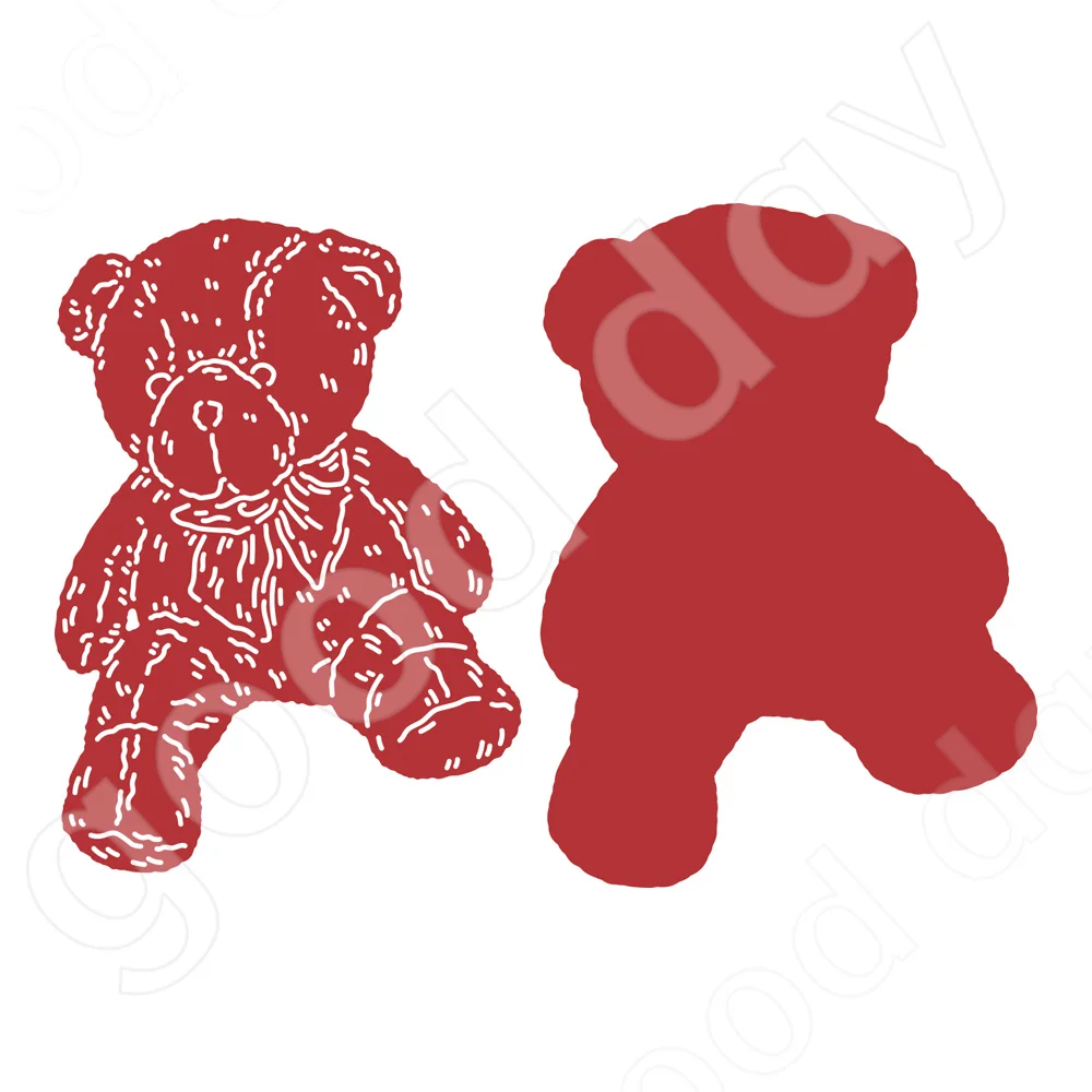 

Arrival New Name the Teddy Metal Cutting Dies Scrapbook Diary Decoration Stencil Embossing Template Diy Greeting Card Handmade