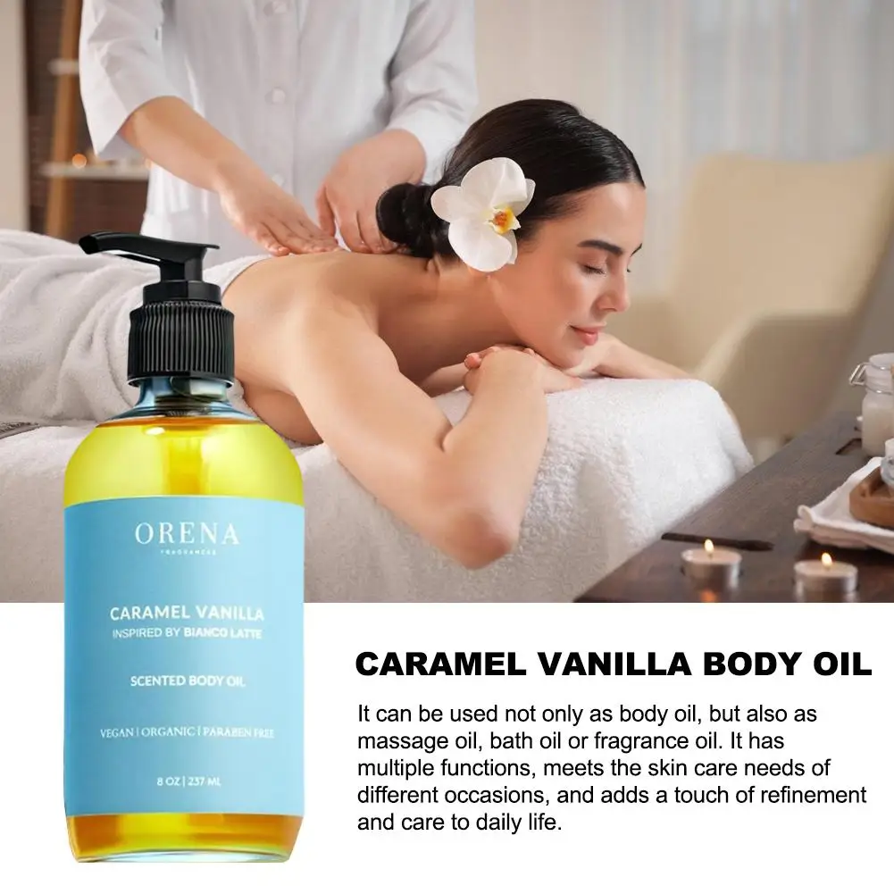 Масло для тела с куркумой/карамельным ванильным ароматом глубоко питающее