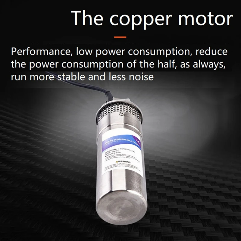 Погружной насос из нержавеющей стали Микронасос скважинный 12 литров с высоким