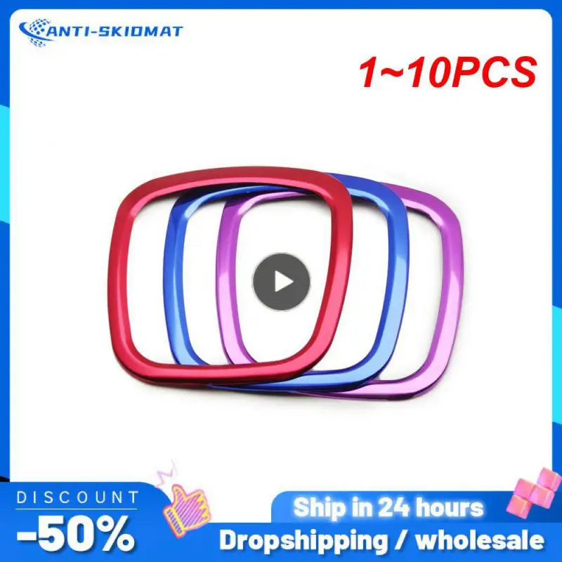 

1 ~ 10 шт., хромированные Чехлы для рулевого колеса с логотипом, отделка для A3, 8P, S3, A4, B6, B7, A5, A6, Q5, Q7, интерьер