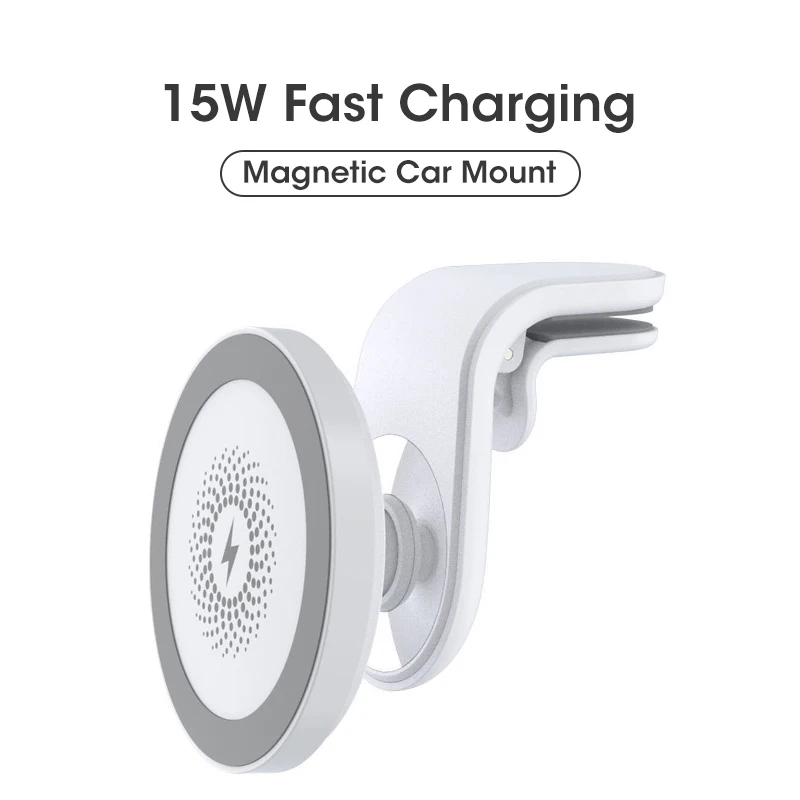 

15W Magnetic Wireless Car Charger Mount For IPhone 12mini 12 13 Pro Max Fast Charging Wireless Charger Air Vent Car Phone Holder