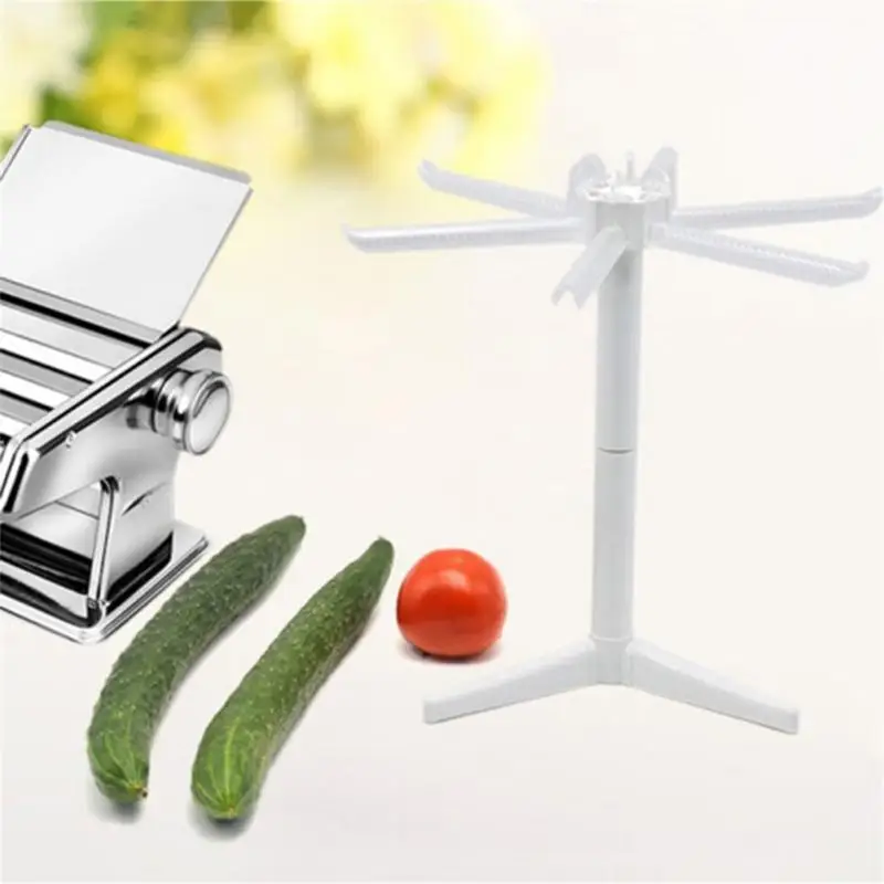

Hanging Rack Plastic Specially Design Durable Tough Easy Install Non-slip Design Kitchen Tools Noodle Rack White Super Stability