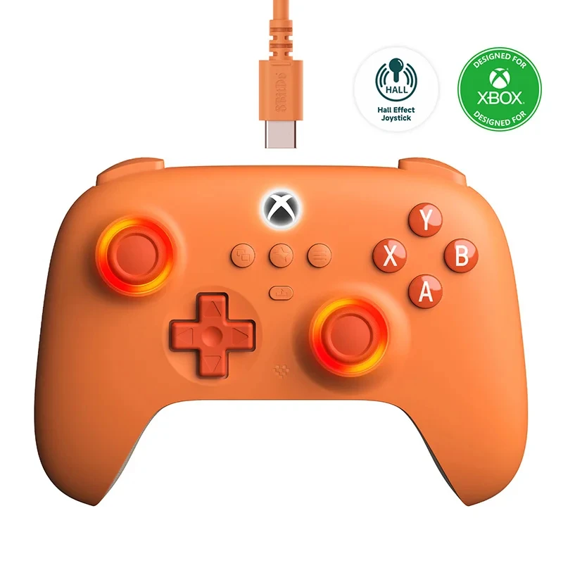 8bitdo Ultimate C проводной игровой контроллер для Xbox RGB подсветка Fire Ring и джойстики с