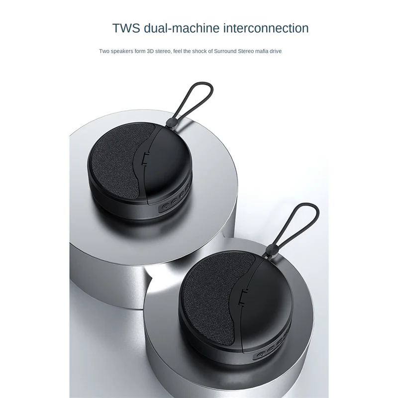 Мини-беспроводной Bluetooth-динамик 2 в 1 наушники TWS сабвуфер стерео