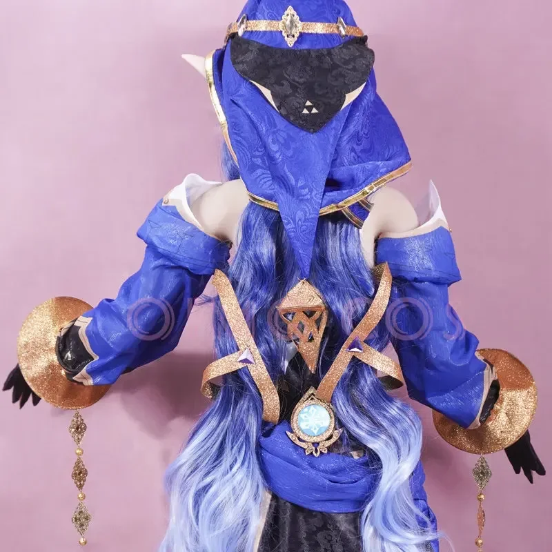 Костюм для косплея Genshin Impact Layla парик костюмы в китайском стиле аниме на Хэллоуин