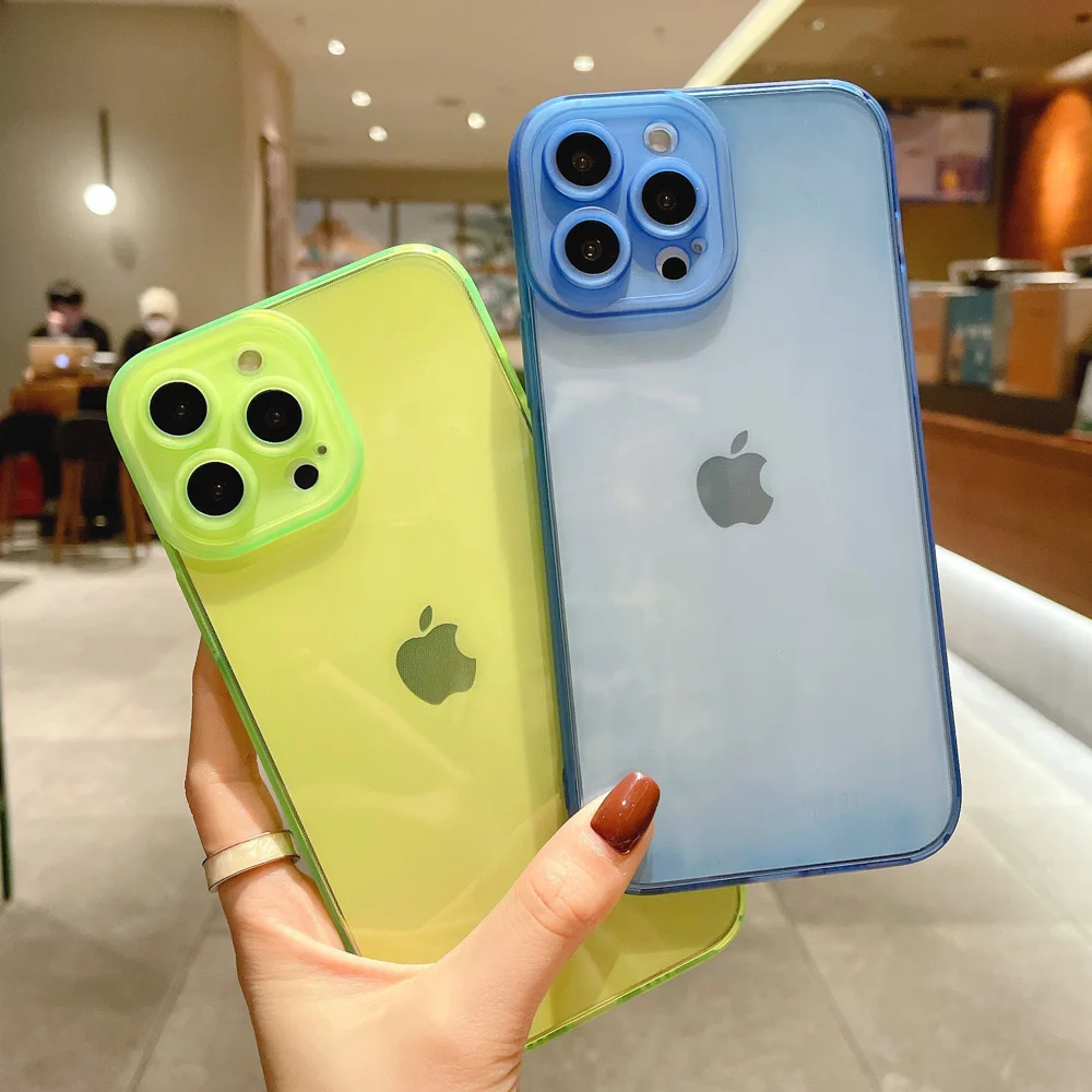 

Прозрачный чехол для iPhone 11, чехол для iPhone 13 Pro Max, чехол для iPhone11 12 13 Mini 7 8 XR XS Max X 6 6s Plus SE 2020, защитный чехол для объектива