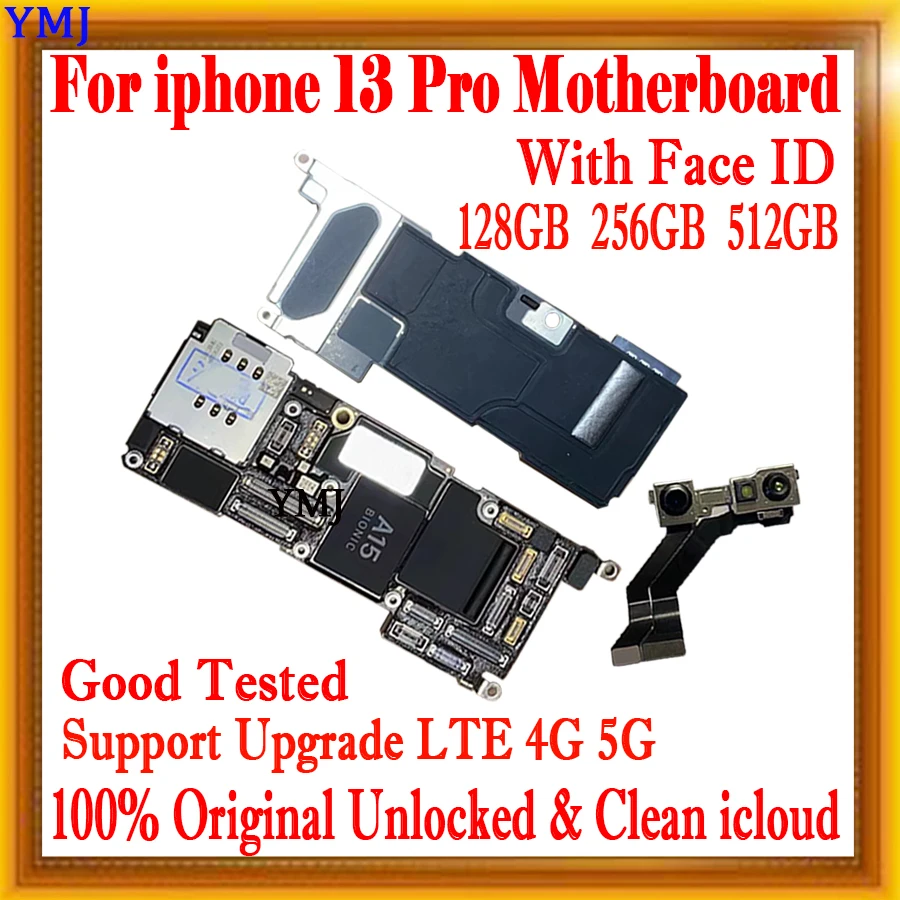 

Материнская плата для iPhone 13 Pro, 100% ГБ, 128 ГБ, с распознаванием лица, разблокированная, бесплатный iCloud, логическая плата, полная плата, 256 оригин...