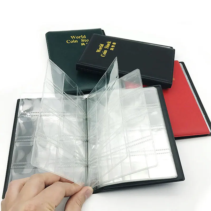 

120 Pockets 10 Pages Money Book Coin Storage Album For Coins Holder Collection Books High Quality Practical Coin Collection Book