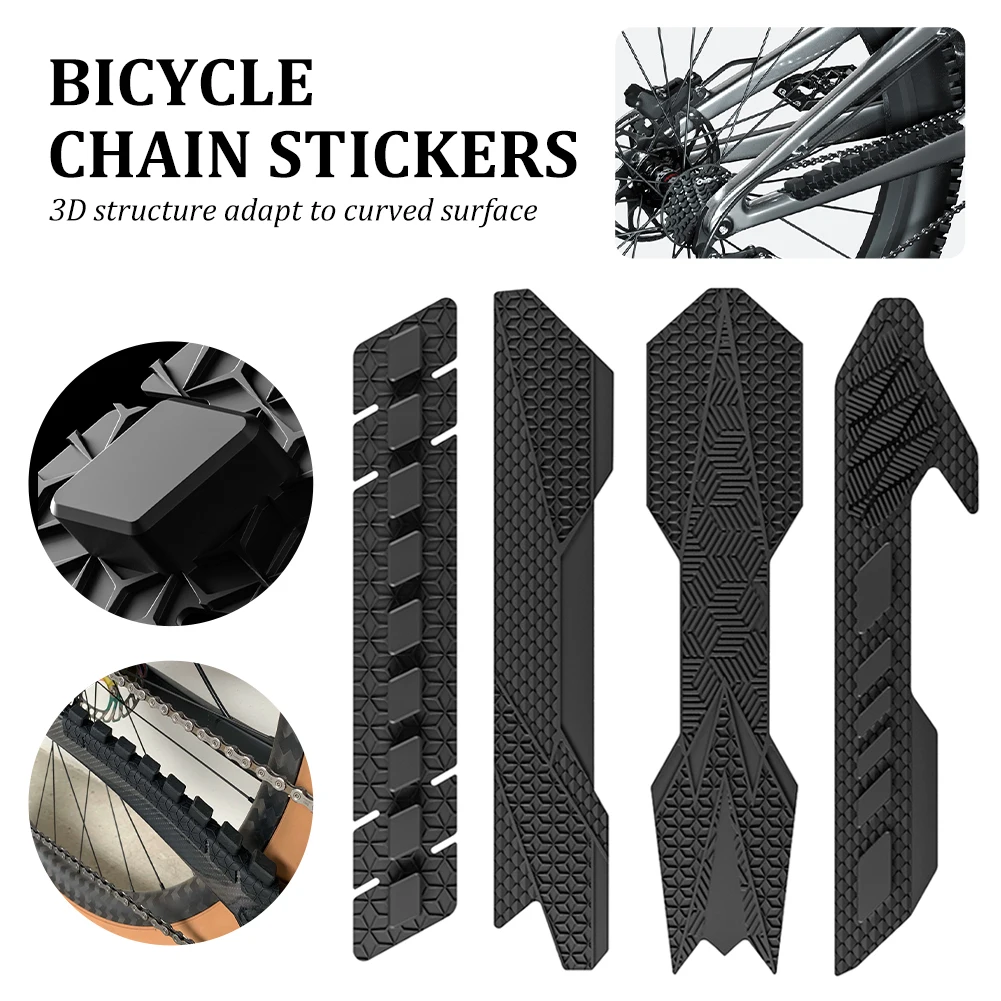 

Silicone Bike Chain Protector Bicycle Frame Chainstay Pad Scratch-Resistant Road Bike Chain Guard Cover Bicycle Accessories