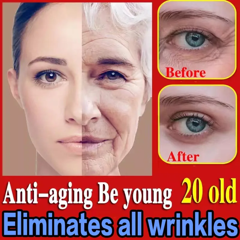 

Effective anti-ageing and anti-wrinkle facial serum to remove facial wrinkles fine lines around the eyes crow's feet neck wrinkl
