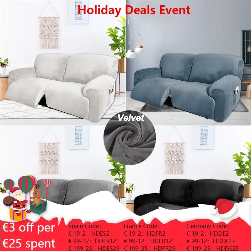 

Чехол для 2-х местного кресла, мягкое бархатное кресло с откидывающейся спинкой, размер XL