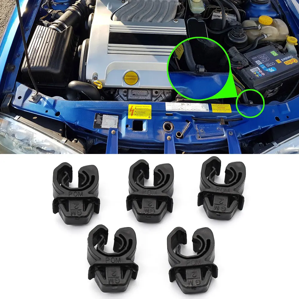 

5 Pcs Hood Bonnet Rod Support Prop Clip Stay Clamp Holder For Opel Vauxhall Vectra Zafira Omega Meriva Tigra Retaine 1180216