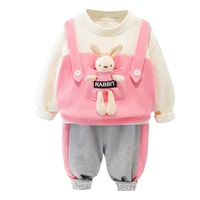new spring autumn baby clothes suit children girls casual t shirt pants 2pcssets toddler fashion costume infant kids tracksuits