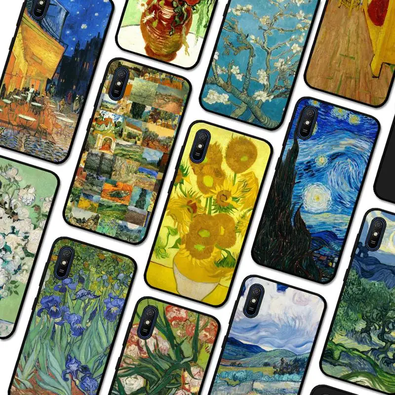 

Van Gogh Oil Painting Phone Case for Redmi 5 6 7 8 9 A 5plus K20 4X S2 GO 6 K30 pro