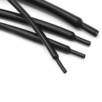 5 meters ultra thin heat shrink tube dia 0 8 25mm 21 shrink ratio tubing wire cable shrinkable sleeves transparent black