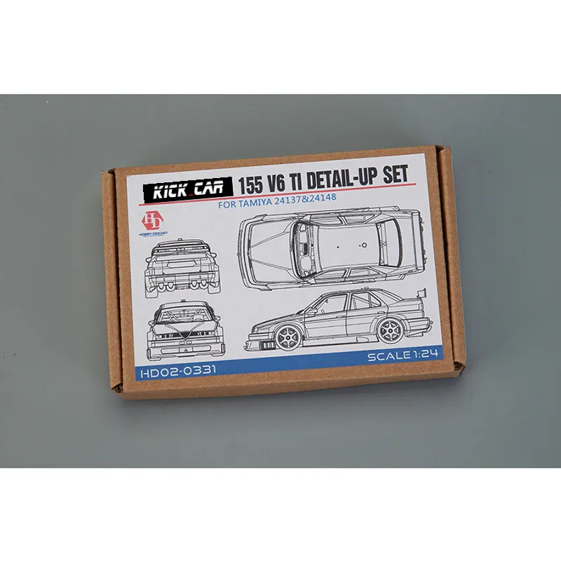 

Hobby Design HD02-0331 1/24 Alfa 155 V6 TI Detail-up Set Metal Model Car Modifications Hand Made Model Set For Tamiya（PE+Resin）