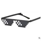 Солнцезащитные очки для мужчин и женщин Thug Life, 8 бит, кодирование пикселей, модные, крутые, супер-праздничные, забавные, винтажные, оттенки, очки 2022