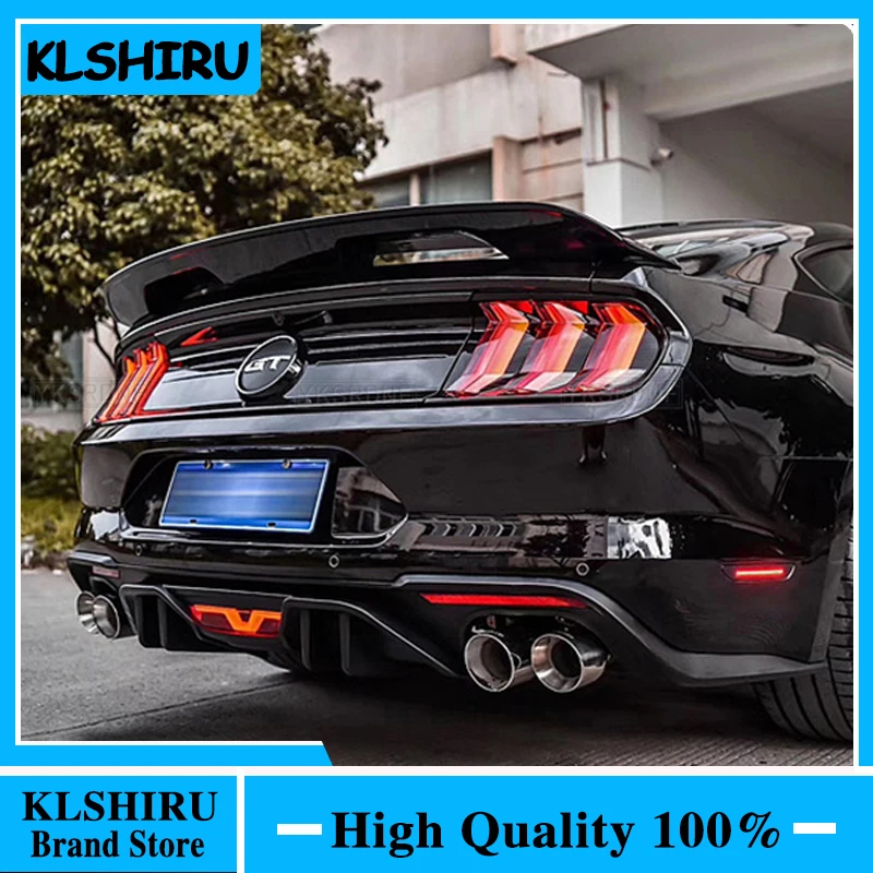 

ABS UNPAINTED/CARBON Color CAR REAR WING TRUNK LIP SPOILER FOR Ford Mustang Shelby GT500 2015 2016 2017 2018 2019 2020