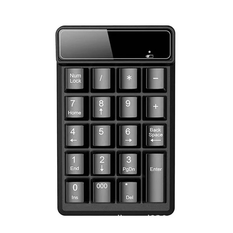 

19 Keys Mechanical Feel Wireless Numeric Keypad Keyboard Mini Number Keycaps Numpad Keyboard for Laptop Desktop PC