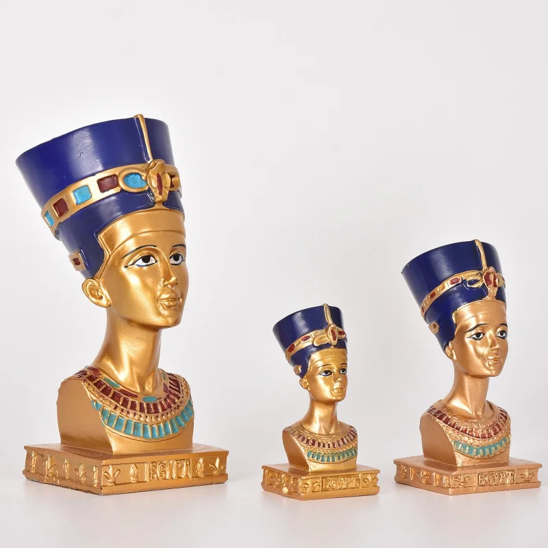 Украшение для дома Queen персонаж из смолы подарок голова Клеопатры портрет Египет
