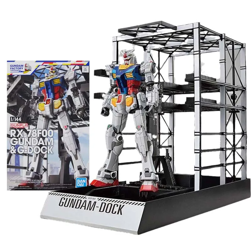 

Bandai Figure Gundam Model Kit Anime Figures PB HG RX-78F00 G-Dock Gustom Mobile Suit Gunpla Action Figure Toys For Boys Gift