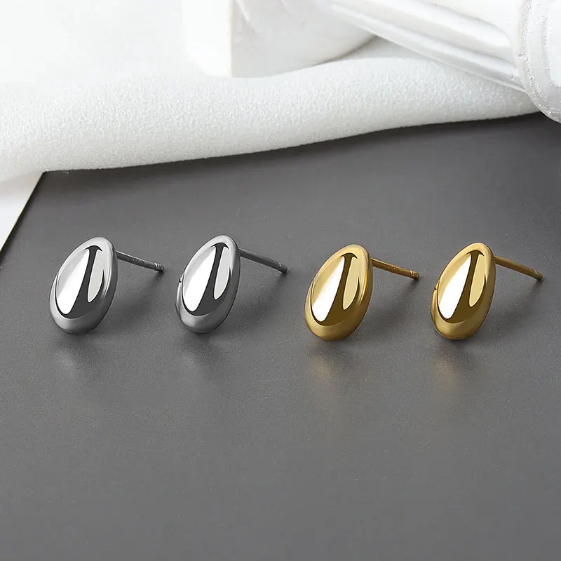 

Sterling Silver Girl Unusual Geometry Stud Earrings Earring Female 2021 Fashion Luxury Jewelry For Women 2021