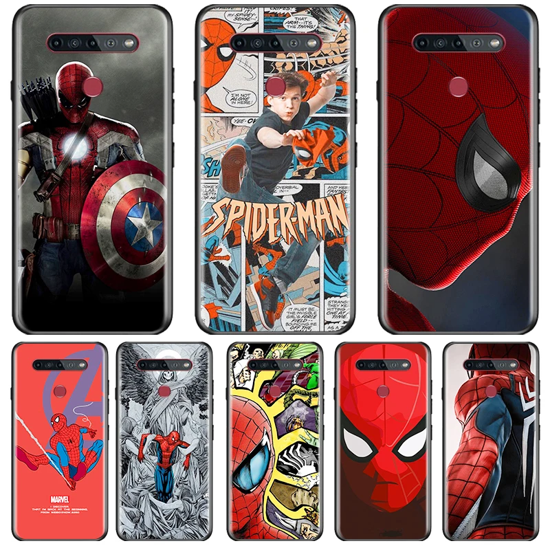 

Avengers Spiderman Phone LG K92 K42 K22 K71 K61 K51S K41S K30 K20 2019 Q60 V60 V50S G8S G8 X Silicone TPU Cover
