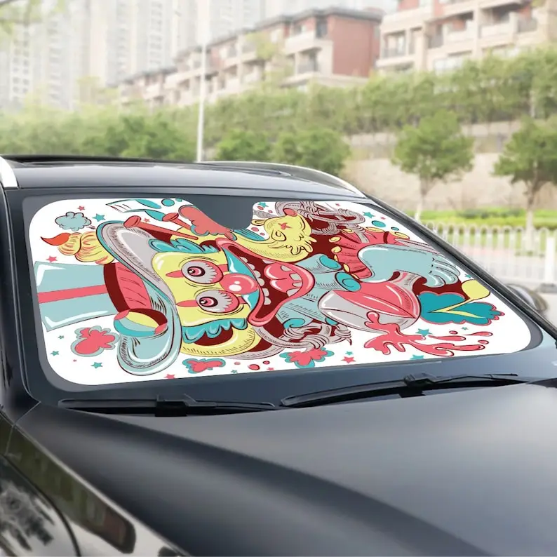 

Car window winshield sunshade choose , keep your car cool protect interior from UV Rays home office| 137cm(53.9”)|145cm(57.1”)