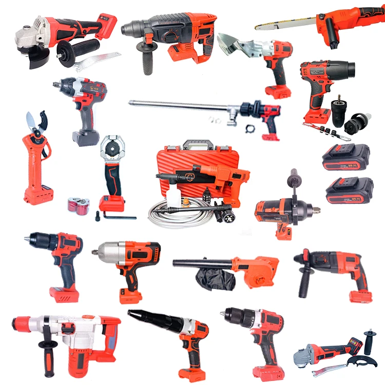 

New Household Power Tools Tool Sets 18V Cordless Lithium-Ion Combo Tools Kits