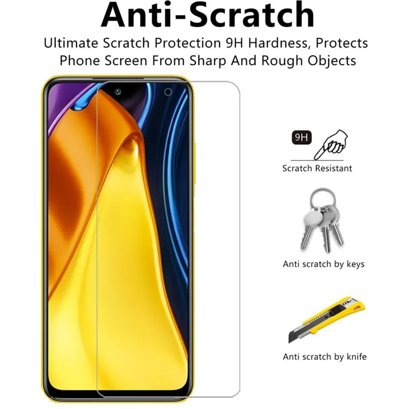 Защитное закаленное стекло для xiaomi poco m3 pro 4g 5g защитная пленка экрана m 3 3m m3pro n3 ksiomi