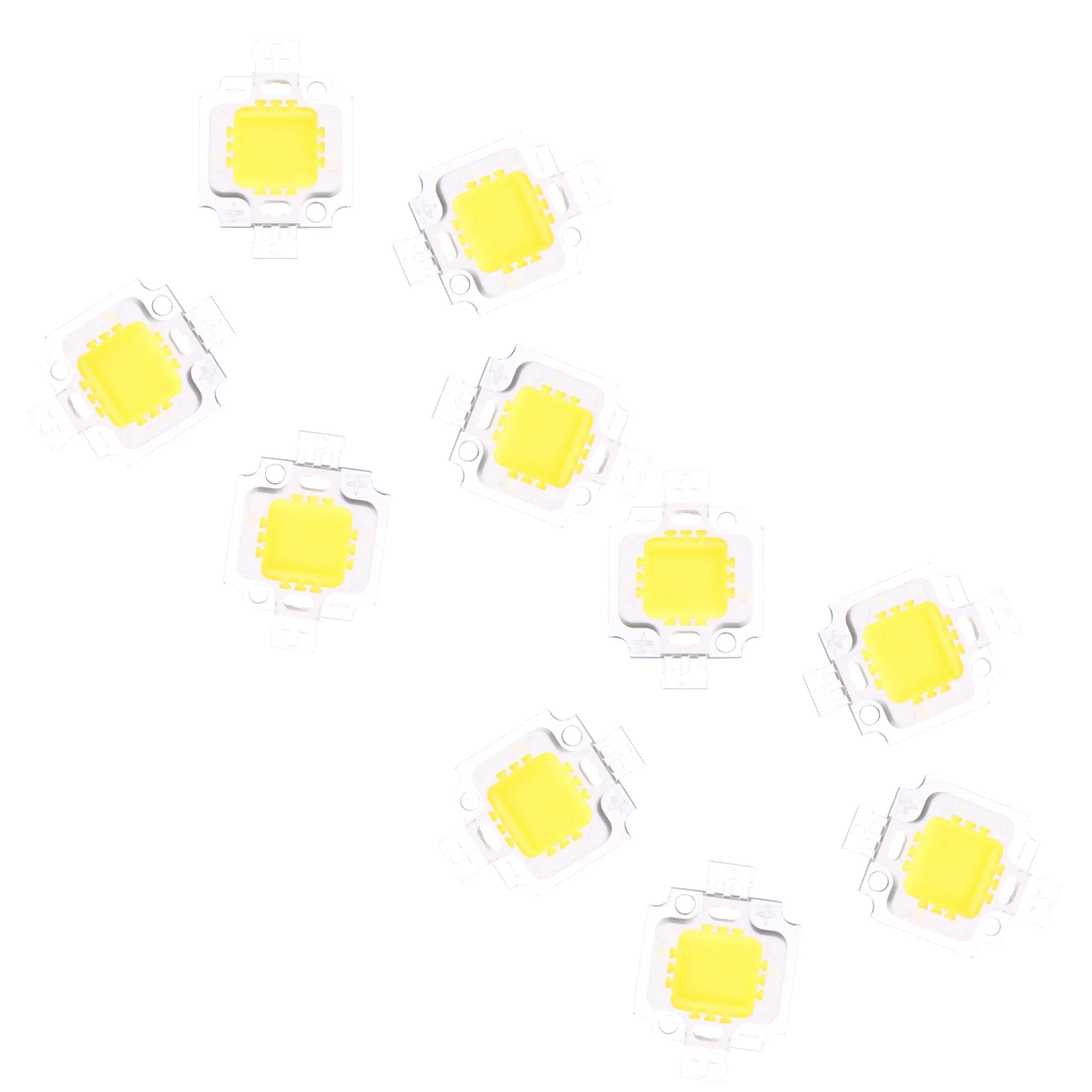 

10 PCS IC Светодиодная лампа, теплый белый свет 10W 3200K 800LM 9 - 12V
