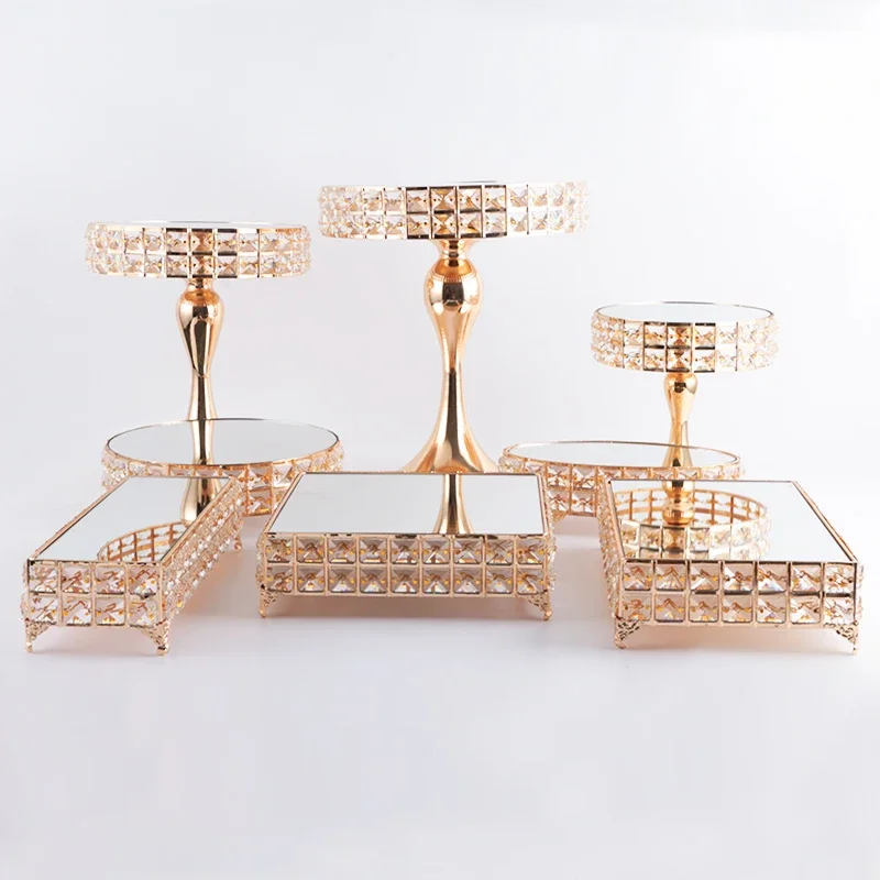 Подставка для десерта подставка торта из нержавеющей стали с зеркальной верхней