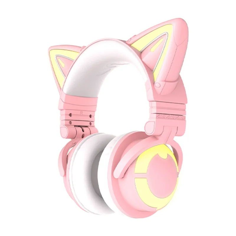 

Наушники «кошачьи уши» 3g, беспроводные наушники с шумоподавлением, Красивые милые наушники для игр «Киберспорт», наушники с Виртуальным аудио 7,1