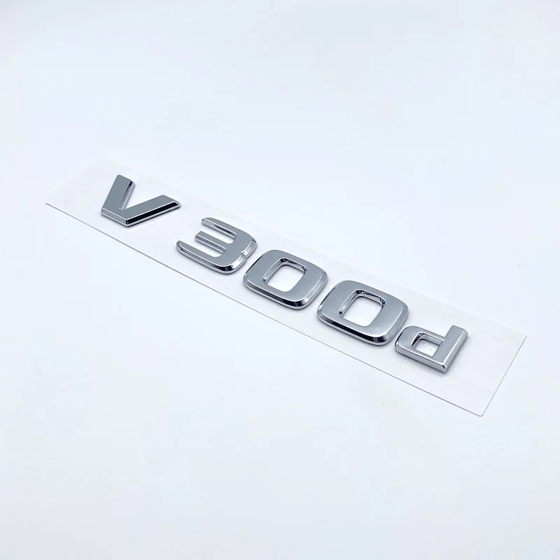 

3D буквы V250d V300d NIGHT EDITION ABS эмблема для Mercedes Benz V Class W447 значок на крыло автомобиля багажник именная табличка логотип наклейка