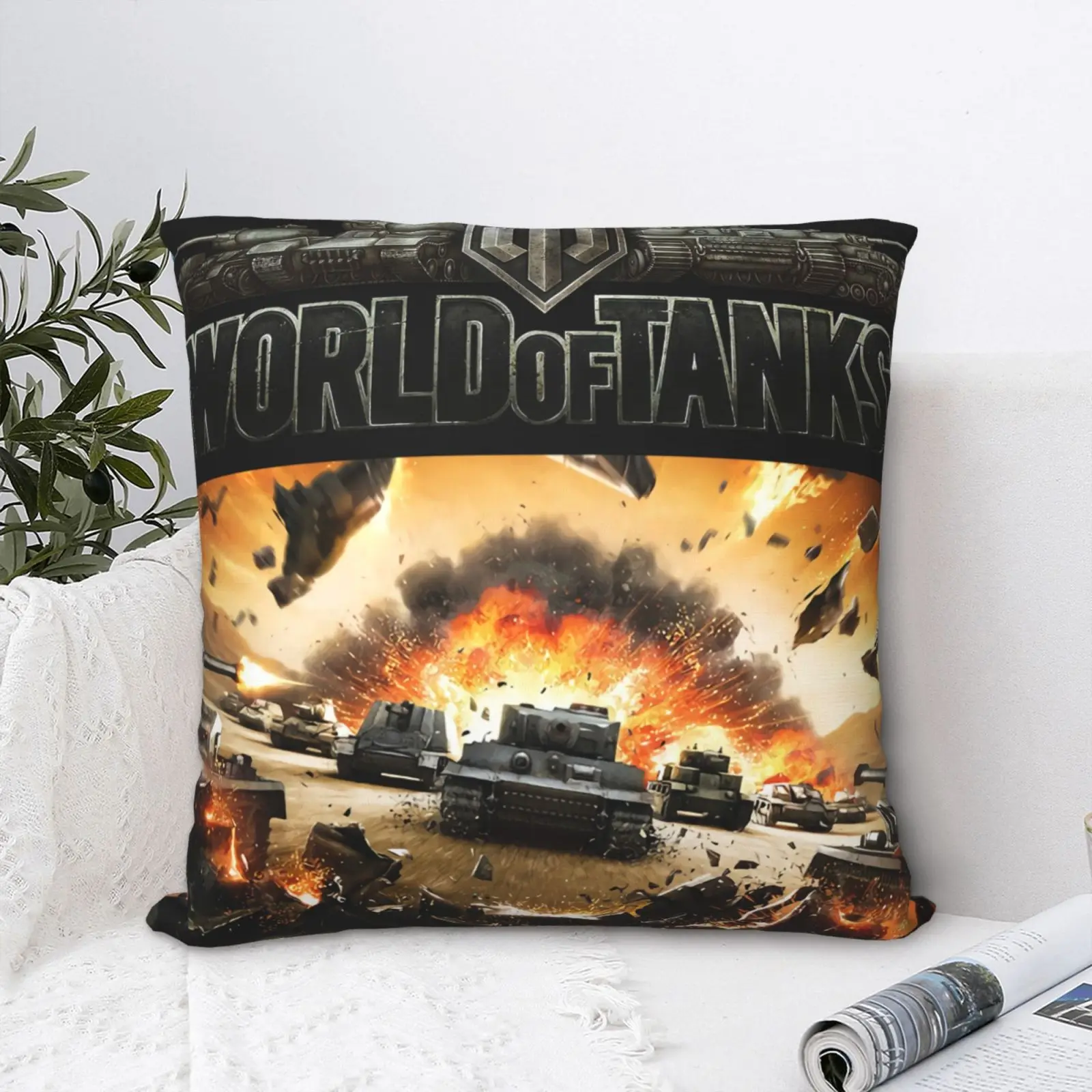 

Чехол World Of Tanks Tt Wot Tt, подушка, чехол, винтажный диван, большая подушка для спальни, чехол