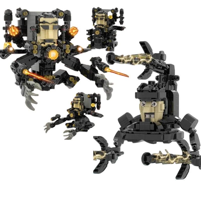 Лидер продаж набор строительных блоков Skibidi унитаз игрушки титановый меч