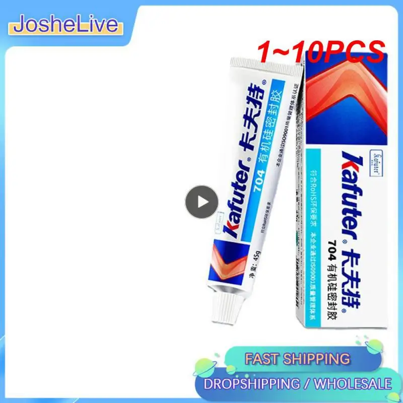 

1~10PCS Kafuter high quality Genuine k-705 RTV Silicone Rubber Electronic Glue Sealant Transparent Organosilicon 45g