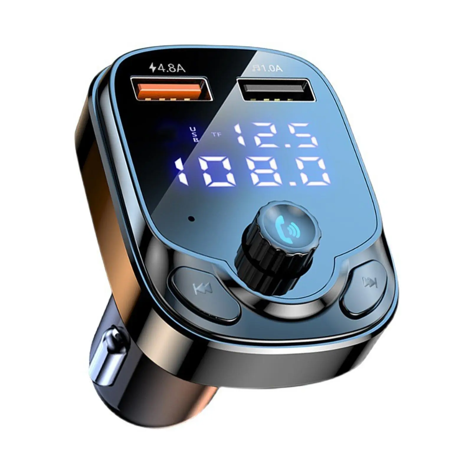 

Автомобильное зарядное устройство, FM-передатчик Bluetooth 4.8A QC PD Type-C, FM-модулятор, комплект автомобильного радио, mp3-плеер, гарнитура