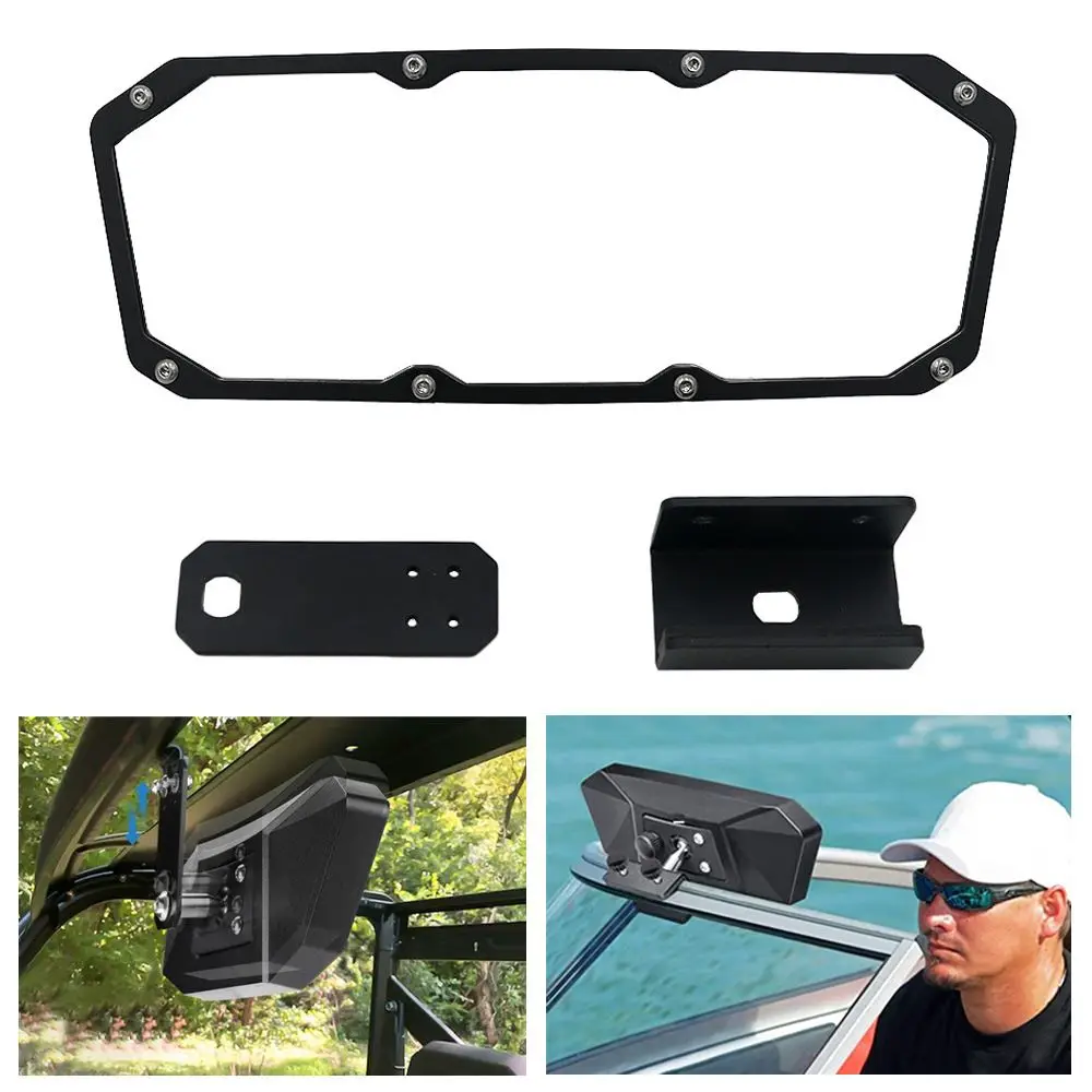 

New Reflector Ski Pontoon Retrofit Boat Mirror Yacht Marine Rear View