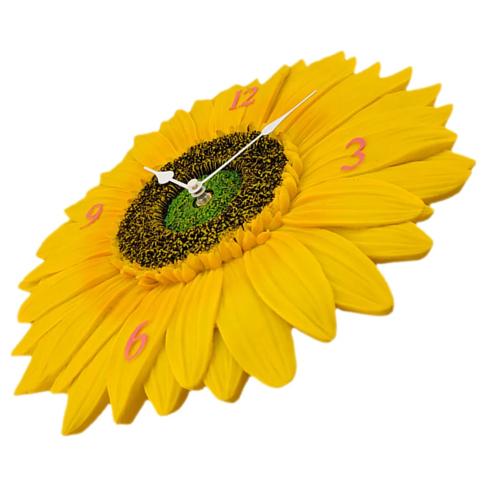

Sunflower Wall Clock Modern Design Silent Wall Clock Round Minimalist Wall Clock Outdoor Wall Clock Decor Art Wall Clock Decor