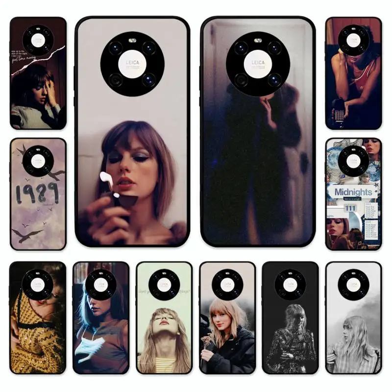 

New Album Midnights-Taylor Phone Case for Huawei Mate 20 10 Lite 50 40 30 Pro 20X 9 Nova 7 6 Se 4E 3 3I Soft Tpu Cover