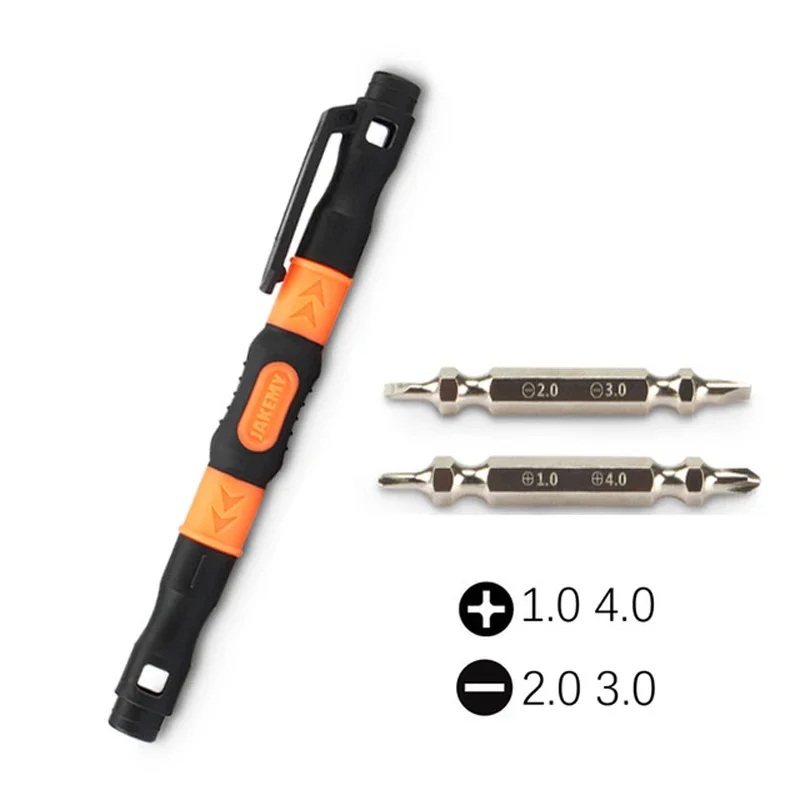 Магнитная отвертка JAKEMY шлицевые крестообразные биты прецизионная с двойной