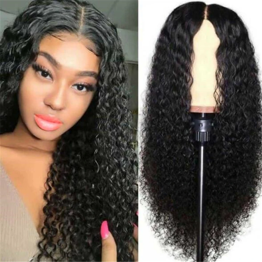 

Curly Wig Lace Front Wig Deep Wave Lace Frontal Wigs Brazilian Black Curl Wigs For Women Pre Plucked Remy Kinky Human Body Wigs