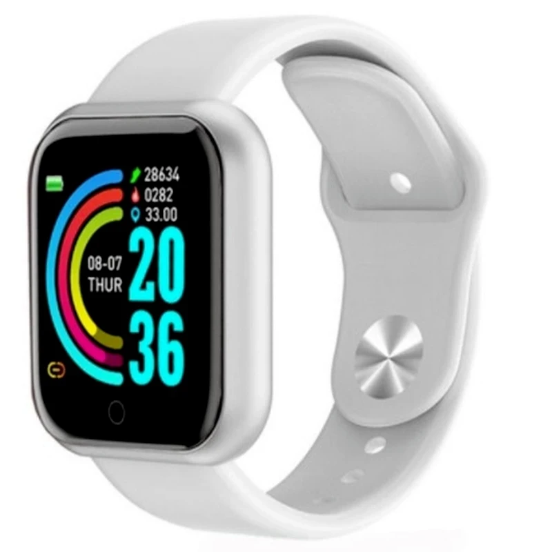 D20 Smart Watch Men Fitness Tracker Sports Smartwatch 116 Plus Heart Rate Monitor Y68 Wristwatch Women for IOS Android