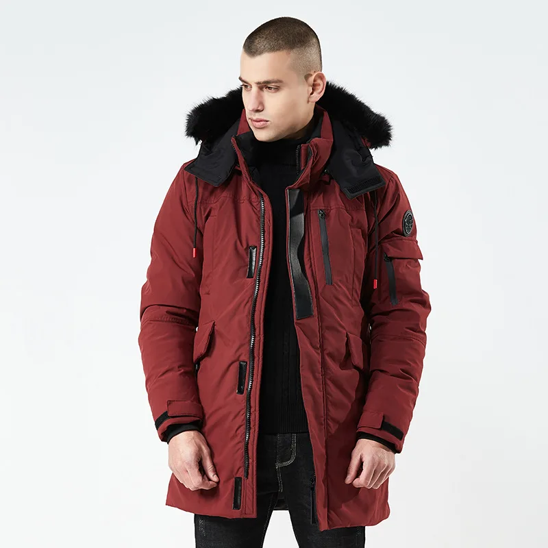 New Winter Jacket Men Slim Thick Parkas Men  Warm Top Quality Waterproof Zipper Clothes For Men Fashion Winter Coats
