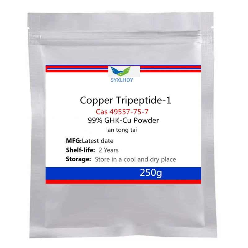 50-1000 г медный трипептид GHK-Cu порошок CAS 49557-75-7 бесплатная доставка