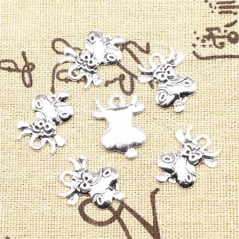 5 шт. подвески в виде молочных коров 18 х24 мм