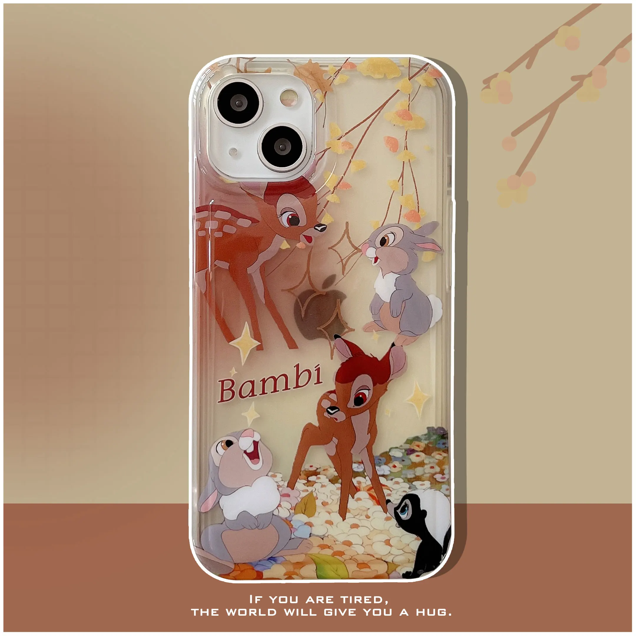 

Hot Animal INS Cartoon Cute Deer Transparent Clear Phone Case Funda Protective For Apple iPhone 14 Pro Max 11 12 13 Soft Bumper